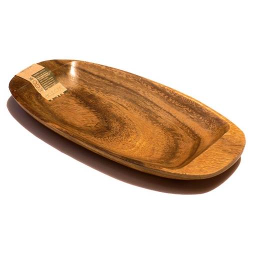 Bandeja madera oval 30,5 x15 x 2,5 cm