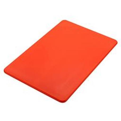 Tabla de picar 51x38x1.25 cm Plástico Rojo Sunnex