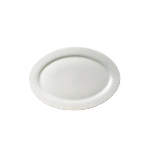 Fuente plato oval 30.5 cm porcelana blanca Selecta