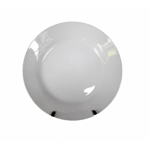 Plato llano 24,2 cm cermica blanca BG