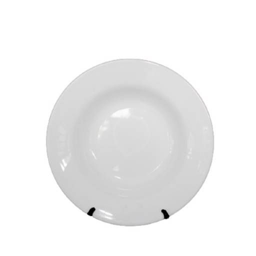 Plato hondo 23,3 cm cerámica blanca BG