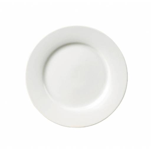 Plato llano de porcelana 24 cm Blanco Selecta