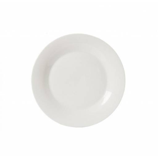 Plato redondo con ala 25.5 cm Cermica Goldsky